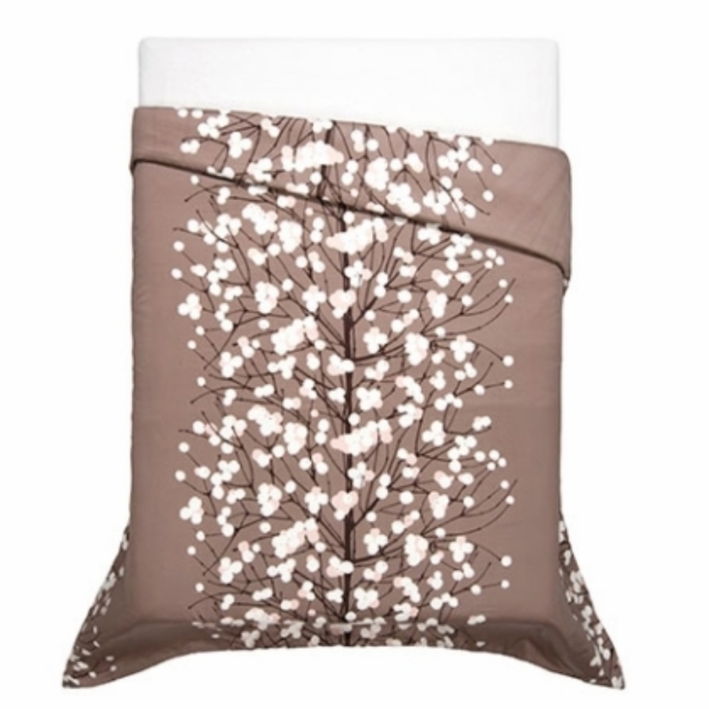 Marimekko x Crate&Barrel Lumimarja King Cotton Sateen Duvet Cover